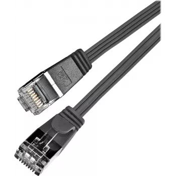 Câble patch Ethernet slim Cat6 U/FTP Wirewin, RJ45 mâle vers mâle, 0,25 m, noir PKW-STP-SLIM-KAT6 0.25 SW