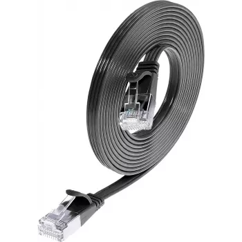 Câble patch Ethernet slim Cat6 U/FTP Wirewin, RJ45 mâle vers mâle, 0,25 m, noir PKW-STP-SLIM-KAT6 0.25 SW