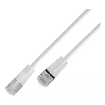 Câble patch Light Wirewin SLIM KAT6A 10 Gigabit rond, U/UTP, Ø 3,6 mm, blanc (SLIM-L-UU-K6A 1.0 WT)