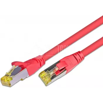 Câble de brassage réseau Cat.6a S/FTP Wirewin, 0,5 m, rouge, AWG26, 10Gbps PKW-PIMF-KAT6A 0.5 RT