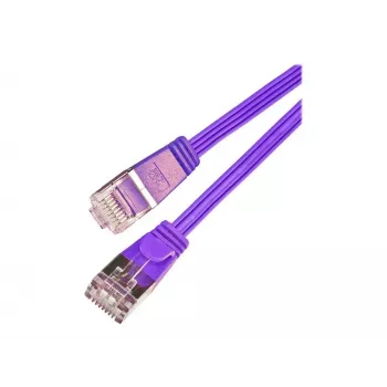 Câble de brassage Slim Cat.6 Wirewin SLIM S6 7.5 VT, STP (PIMF), 7,5 m, violet PKW-STP-SLIM-KAT6 7.5 VT