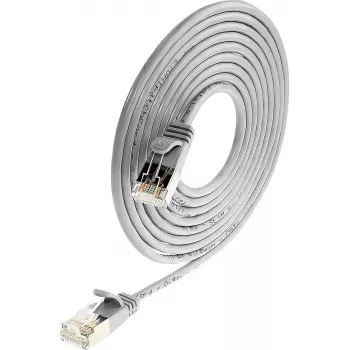 Câble de brassage blindé Cat6 Wirewin Triotronik PKW-LIGHT-STP-K6 3.0, RJ-45 mâle vers mâle, 3 m, noir