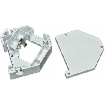 Wirewin WKS kit rail DIN – support de montage sur rail DIN pour keystone jack, plastique, gris