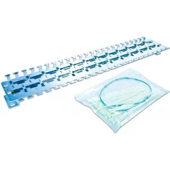 Panneau aveugle 24 ports pour modules Keystone Wirewin de haute qualité, 19 pouces, métal, système Keystone blindé (WKS PANEL 24 CON MOD)