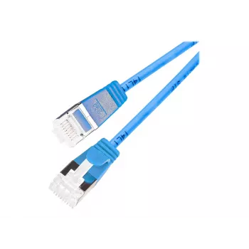 Câble patch rond Light U/FTP Cat 6a Wirewin, bleu, 5,0 m, fin et flexible, PoE PKW-LIGHT-STP-K6A 5.0 BL