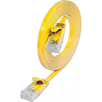 Câble patch Slim Cat.6 U/UTP Wirewin SLIM U6 10 GE, 10 m, jaune PKW-SLIM-KAT6 10.0 GE