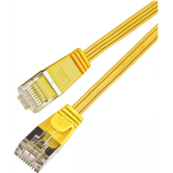 Câble patch Ethernet slim Cat6 U/FTP Wirewin Triotronik, 3 m, jaune PKW-STP-SLIM-KAT6 3.0 GE