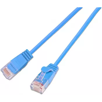 Câble patch slim-light Cat.6 SLIM UL6 5 BL Wirewin, U/UTP, 5,0 m, bleu (PKW-LIGHT-K6 5.0 BL)