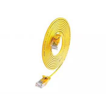Câble patch Cat.6 SLIM-Light U/UTP Wirewin 7,5 m jaune PKW-LIGHT-K6 7.5 GE