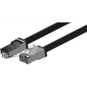 Câble patch Cat6A S/FTP extérieur Wirewin, 5 m, noir, gaine PUR, anti-UV PKW-OUT-SF-K6A-PUR 5.0