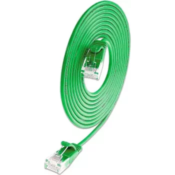 Câble patch slim rond Wirewin SLIM KAT6A 10 Gigabit Light, U/UTP, Ø 3,6 mm, vert (SLIM-L-UU-K6A 1.5 GN)