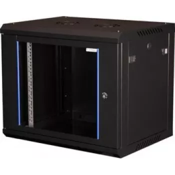 Armoire murale 19 pouces Wirewin, monobloc, Pro 3e génération, 600x450 mm, noire (WCAB PS3 600X450X9U B)