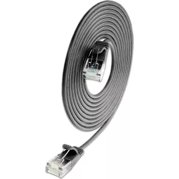 Câble patch slim Wirewin SLIM Cat6a 10 Gigabit, U/UTP, 3,6 mm, noir, 0,15 m SLIM-L-UU-K6A 0.15 BK