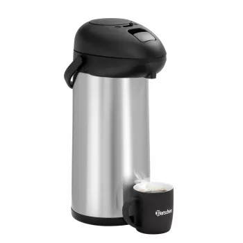Carafe isotherme Bartscher 5 L noir/argent