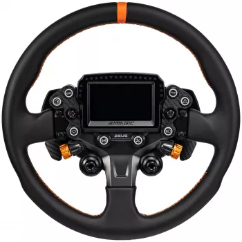 Simagic ZS-330RR jante de volant en cuir, 330 mm, surpiqûres rouges, sans moyeu