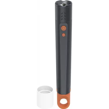 Lampe torche LED Hama FLX1000, 1000 lm, portée 270 m, 4 modes + SOS, zoom, aluminium, noire