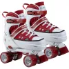 Patins à roulettes HUDORA taille 28-31, rouges/blancs, look sneaker