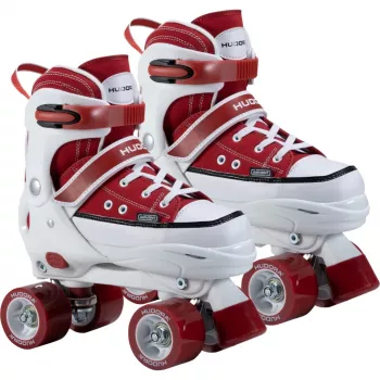 HUDORA Patins à roulettes taille 32-35 rouge/blanc style sneaker quad