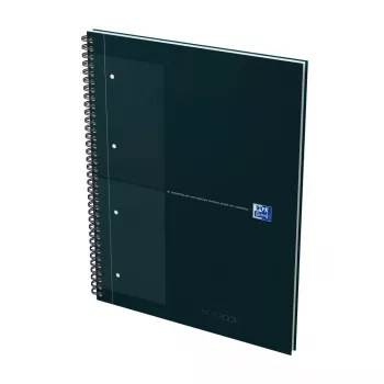 Bloc-notes Oxford International Collegeblock, DIN A4+, petits carreaux, couverture rigide, reliure à spirale, 80 feuilles, compatible SCRIBZEE 400191148