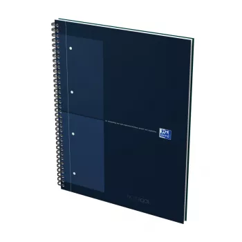 Carnet de collège Oxford International A4+ petits carreaux couverture rigide reliure à spirale 80 feuilles 400191240