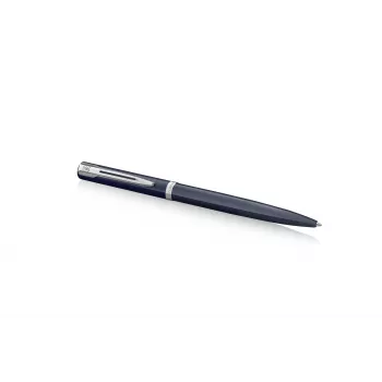 Waterman Impression Stylo bille – Laque bleue, finition chromée, pointe moyenne, coffret cadeau 2225468