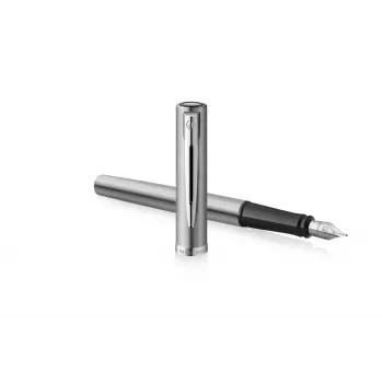 Waterman Allure Impression Stylo plume, acier inoxydable avec finition dorée, plume moyenne 2225494
