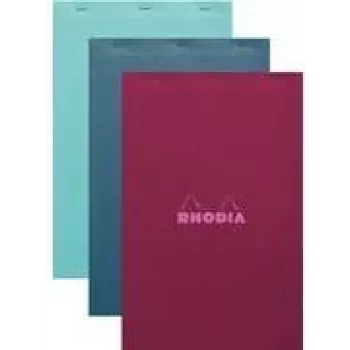 Bloc-notes Rhodia n° 19 A4+ quadrillé, couleurs assorties, lot de 5 19100C