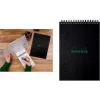 Carnet à spirale Rhodia GreenPad A5+ quadrillé, noir, 160 x 210 mm, 90 g/m², 80 feuilles 119928C
