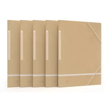 Chemise à élastiques Oxford TOUAREG coins A4+ beige 450 g/m² TCF recyclable (1 pièce) 400081545