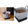 Sac de rangement à pellets EDA, feutre, 60 litres, gris / noir, capacité 40 kg, 1 pièce 010487 G.BT