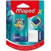 Ensemble taille-crayon et gomme Maped Dragon - double réservoir avec gomme intégrée, 1 pièce (049224)