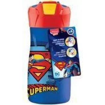 Gourde Maped PICNIK Superman en acier inoxydable 0,43 L bleu/rouge avec paille 871233
