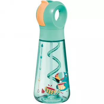 Bouteille de boisson Maped PICNIK TUKAN 0,5 L verte Ecozen avec paille 873103