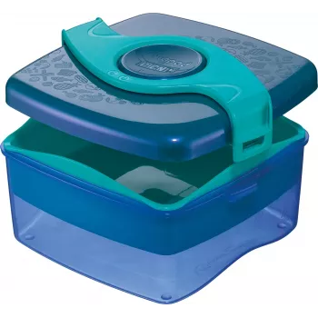 Boîte à repas Maped PICNIK ORIGINS 1,4 L aqua avec 2 compartiments, récipient et séparateur amovibles 870108