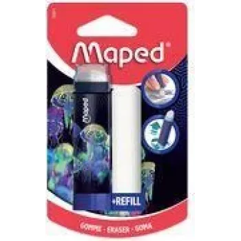 Gomme rétractable Maped Deepsea Paradise avec recharge, format rouge à lèvres, 1 pièce 152011