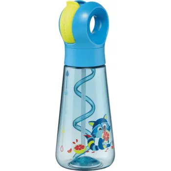 Gourde Maped PICNIK raton laveur 0,5 L bleue avec paille 873101