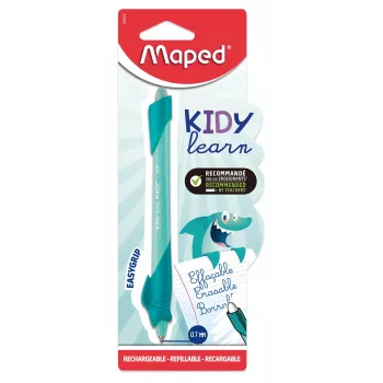 Maped KIDY Learn Shark roller effaçable, 0,7 mm, encre bleue, blister 229500