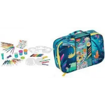 Maped Jungle Fever ensemble d'art créatif 54 pièces dans étui de transport 907059