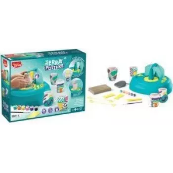 Ensemble de poterie Maped Creativ pour enfants dès 8 ans, 2 modes pour débutants et avancés, argile à séchage à l'air avec outils et peintures (907220)
