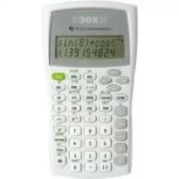 Texas Instruments TI-30X IIB calculatrice scientifique, écran LCD 2 lignes, fonctionne sur piles, noir