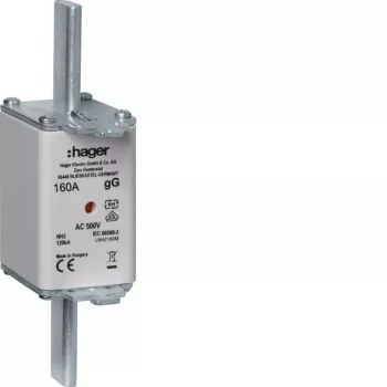 HAGER LNH2160M fusible NH2 160A 500V gG avec indicateur de fusion