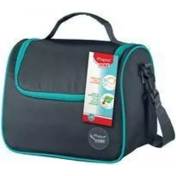 Maped PICNIK Lunch Bag ORIGINS with Shoulder Strap, Grey, 100% Polyester Outer, PEVA Lining, 1 Piece (872106)