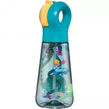 Gourde Maped PICNIK JUNGLE FEVER, 0,5 L, turquoise, Ecozen avec paille 873199