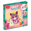 Kit de peinture par numéros Maped Creativ chat & lapin - 2 planches préimprimées, peintures acryliques, pinceau, dès 7 ans 907083