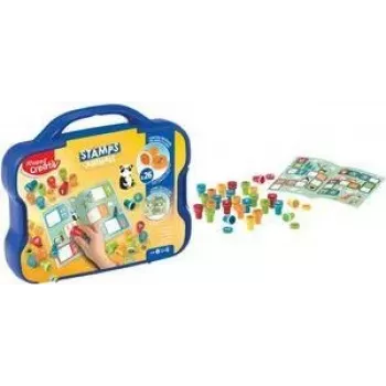 Ensemble de tampons Maped Creativ motif animal, auto-encreur, 15 tampons, étui en plastique 907090