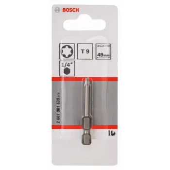 Embout Torx Bosch T9 Extra Hard E 6.3, 25 mm, 1 pièce (2607001630)