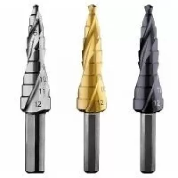 Foret étagé Bosch HSS 4-12 mm, 9 étages, queue à 3 méplats, longueur 66,5 mm 2608587425