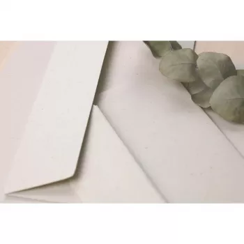 Enveloppe carrée Clairefontaine Pollen Natura en papier recyclé 165 x 165 mm, 120 g/m², pièce unique 55019C