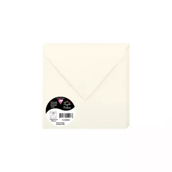 Enveloppe carrée Clairefontaine Pollen 165x165 mm blanc naturel 120 g/m² pH neutre (1 pièce) 56060C
