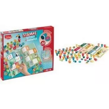 Ensemble de tampons auto-encreurs Maped Creativ lettres & animaux, 36 tampons, multicolore 907060